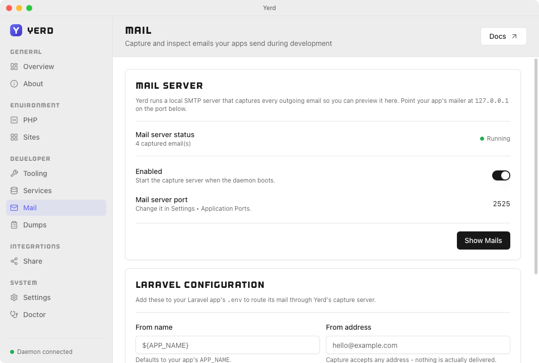 Catch every outgoing email