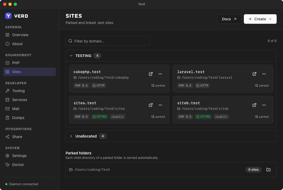 Every project, instantly served