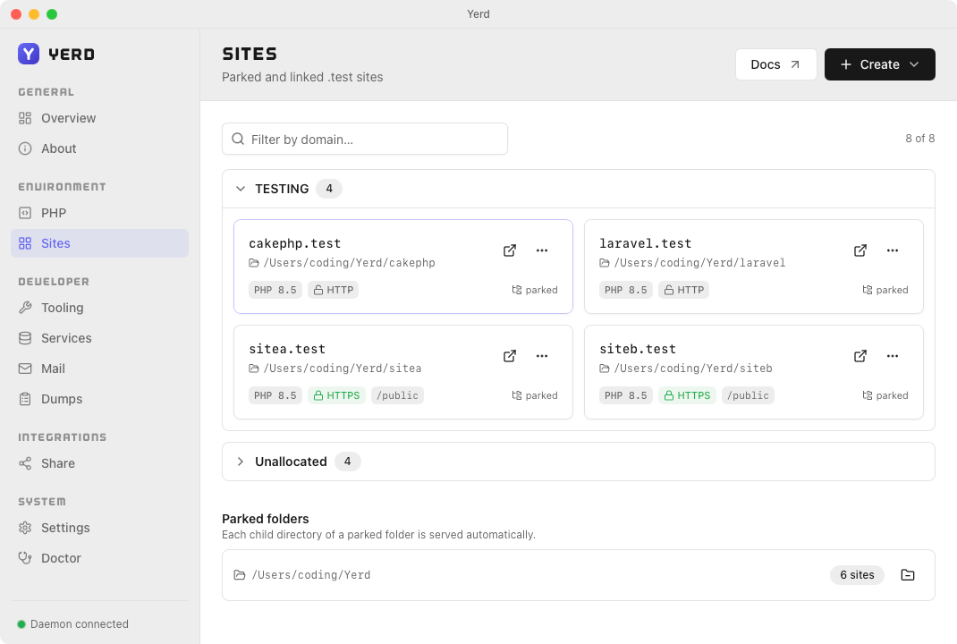 Every project, instantly served